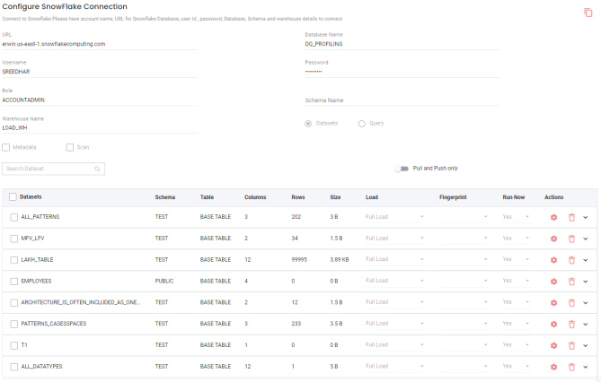 Run Data Profiling