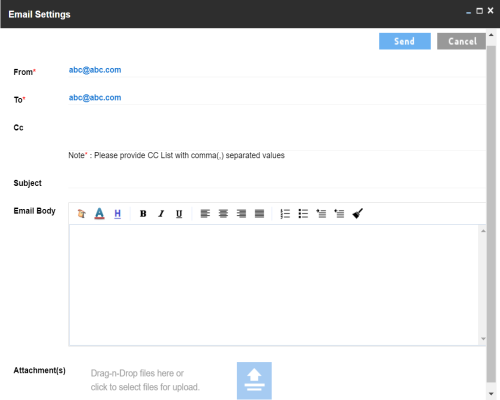 Configuring Email Settings
