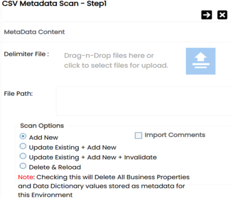 Csv Metadata Scan Step 1