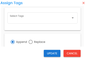 Compact View Assign Tags Page
