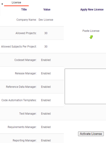 Configuring License