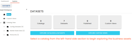 Datasets Summary Pane