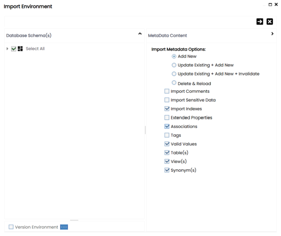 Import Metadata Page