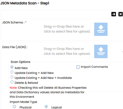 Json Metadata Scan Step 1