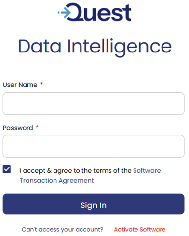 Log in Page Licensing