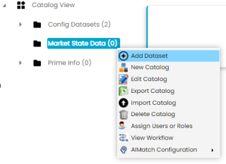 Marketplace Create Datasets