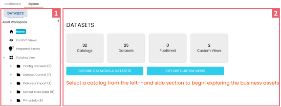 Marketplace Datasets Summary Page