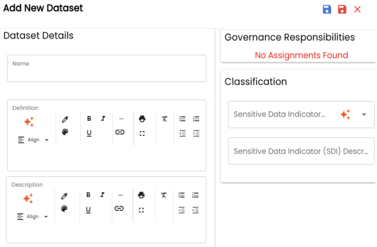 Marketplace New Dataset Options