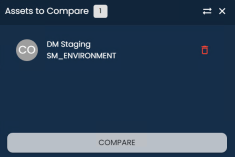 Metadata Assets to Compare Sheet