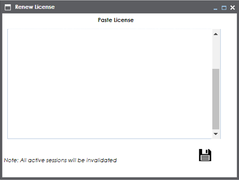 Paste License Renew