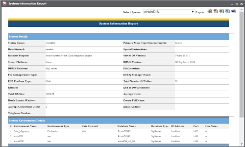 System Information Report