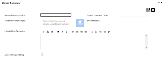 Upload Document Page