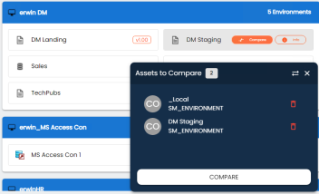 Using Metadata Compare Assets