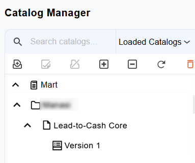 Model saved to mart library with Version 1 created