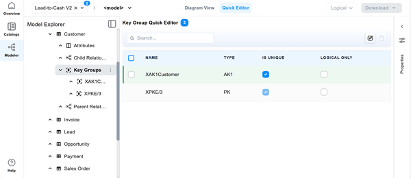 Key Group Key Editor