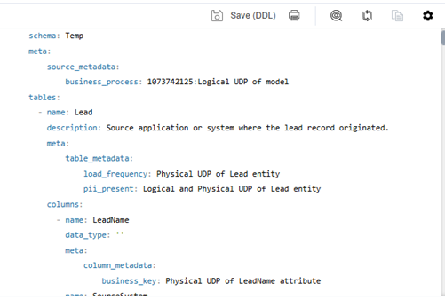 DBT-compatible YAML script with filtered UDPs