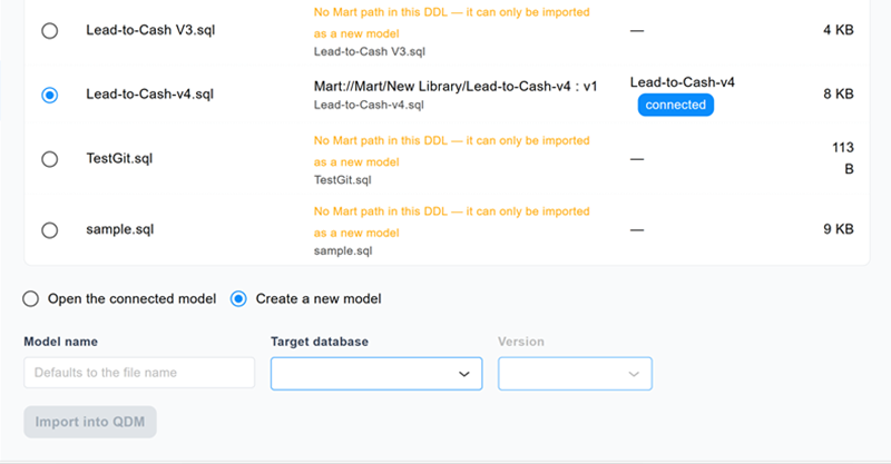 Create a new model
