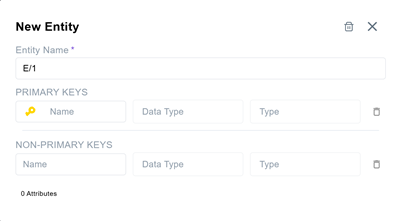 New Entity Dialog