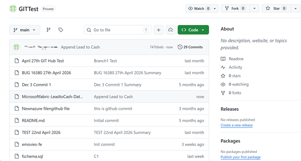 SQL file in Git