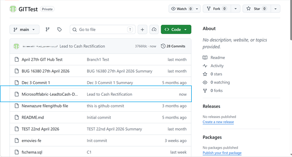 SQL file in Git
