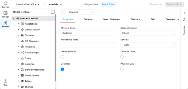 Column Quick Editor