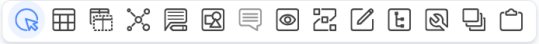Quest Data Modeler Workspace Toolbar in Physical model view