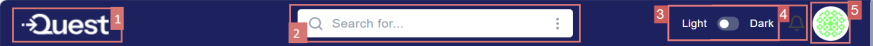 Quest Data Modeler Welcome Screen Header Area