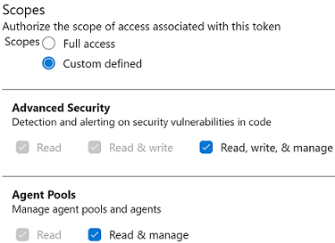 Azure Devops Scope