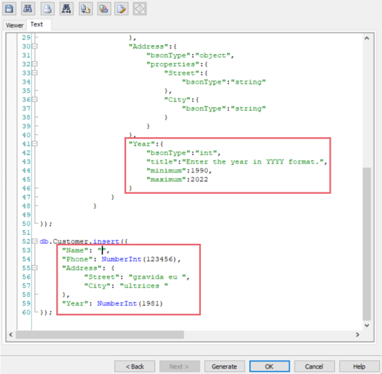 MongoDB Schema Validation