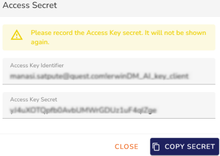 Ai Keyidentifier Keysecret