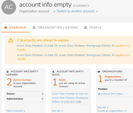 Ai Account Info Empty Page