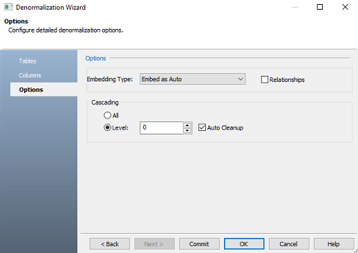 Denormalization Options