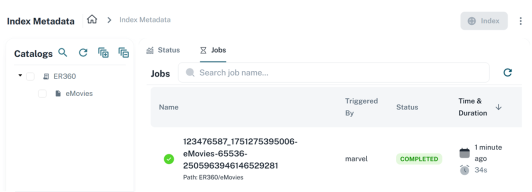 Index Metadata Indexing Job