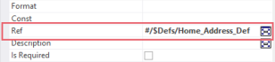 Json Field Property Ref