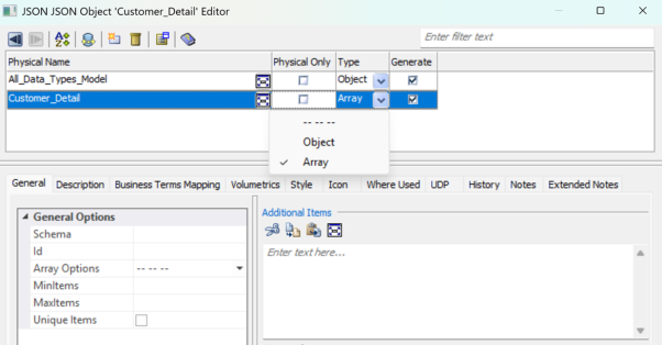 Json Object Type Array