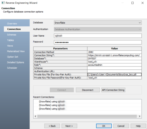 Key Pair Auth Encrypted Key Password
