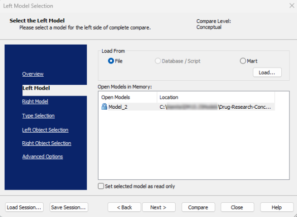 Leftmodel Selection Cc
