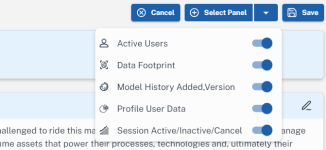 Mart Dashboard Pane Options