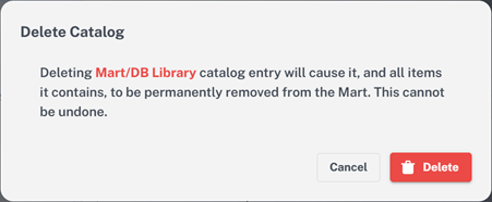 Mart Delete Dialog