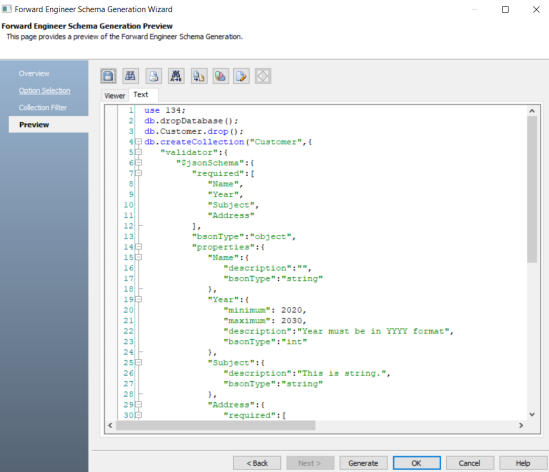 MongoDB Schema Validation