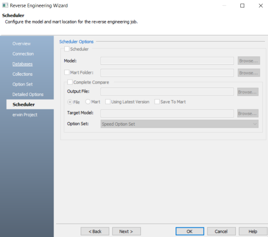 Re Scheduler Options
