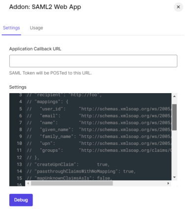 Saml Okta Saml2webapp Settings