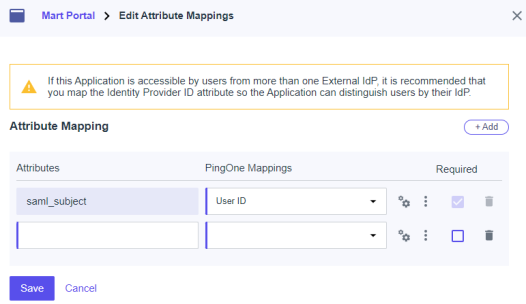 Saml Ping Addattributes