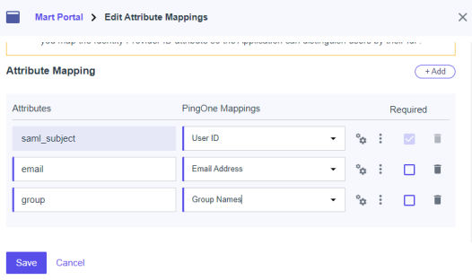 Saml Ping Addedattributes