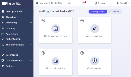 Saml Ping Administratorenv
