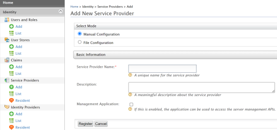 Saml Wso2 Addserviceprovider