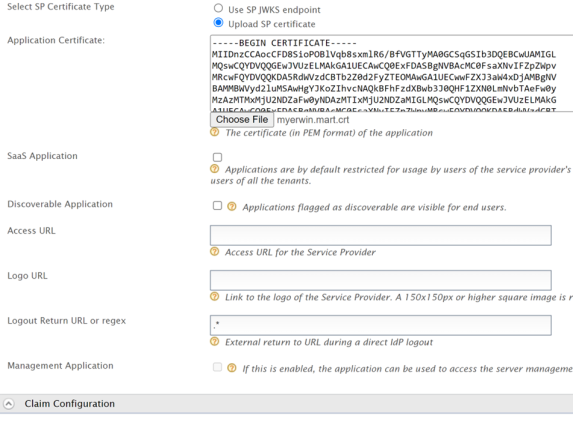 Saml Wso2 Spcertificate
